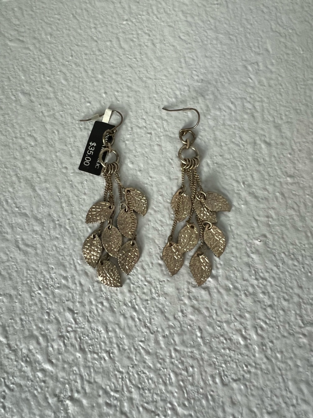 Banana Republic Gold Leaf Drop Earrings